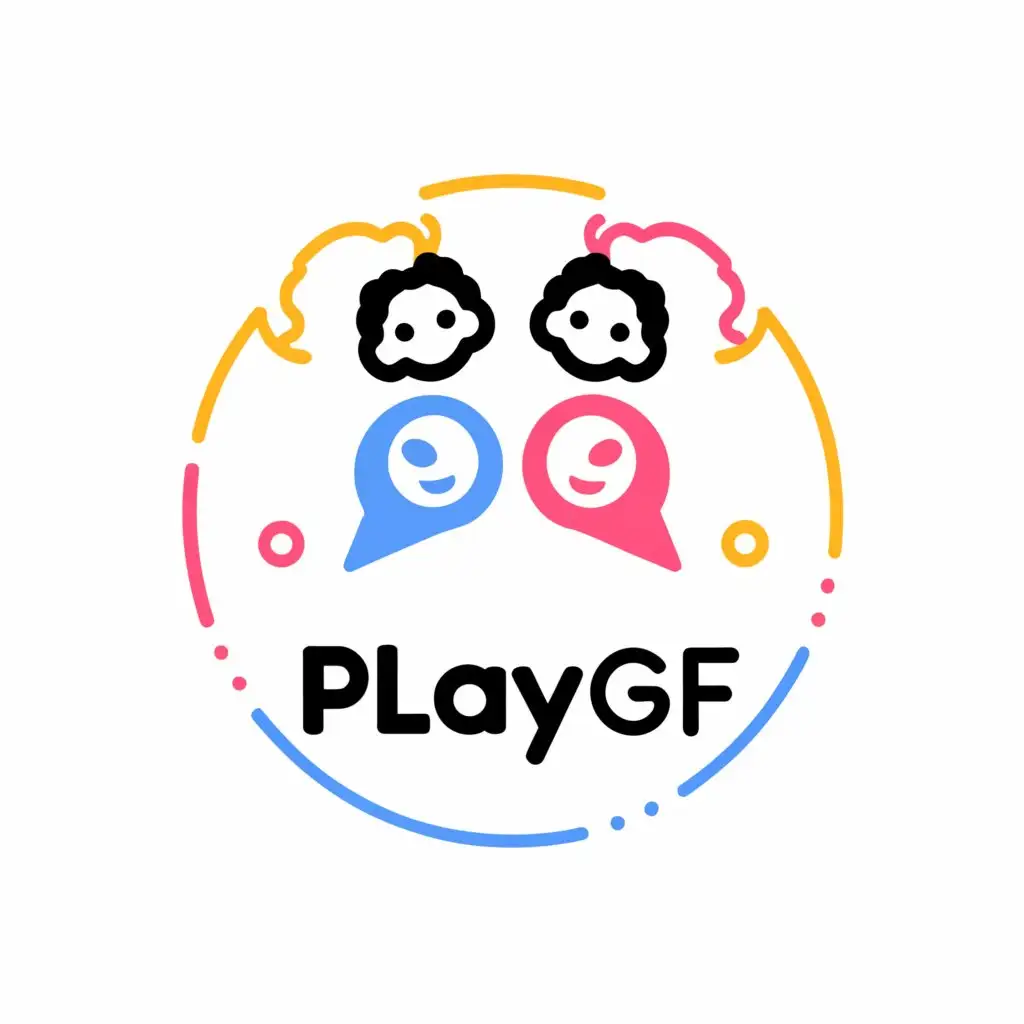 LOGO-Design-For-PlayGF-Empowering-Girls-Chat-Rooms-with-a-Clear-and-Moderate-Design