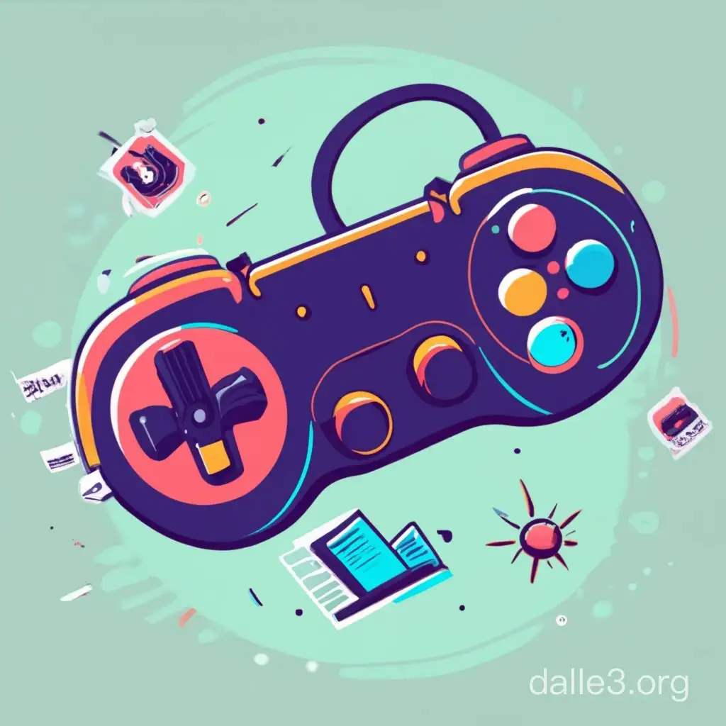 Interactive Gaming Impact on Teenagers Wellbeing and Development Dalle3 AI