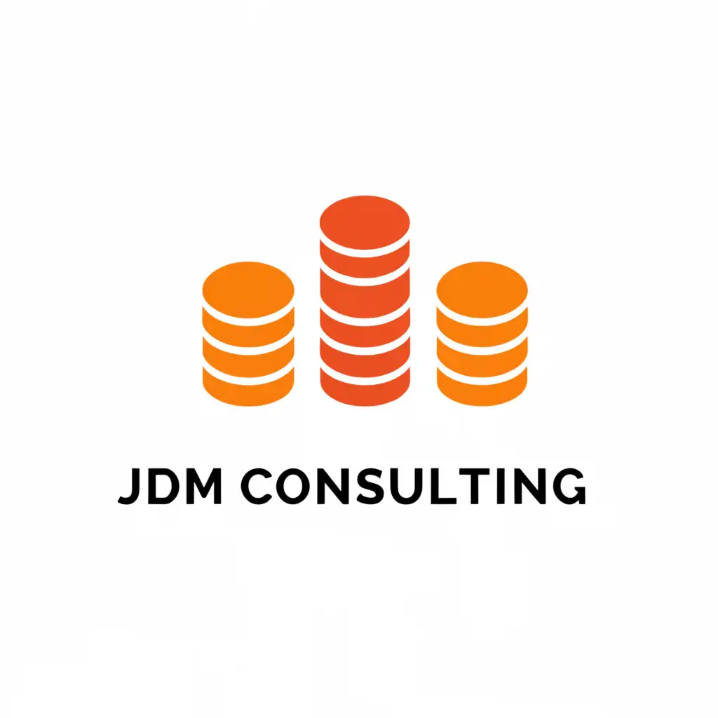 a logo design,with the text 'JDM Consulting', main symbol:A payroll themed Fibonacci sequence,Moderate,be used in Finance industry,clear background