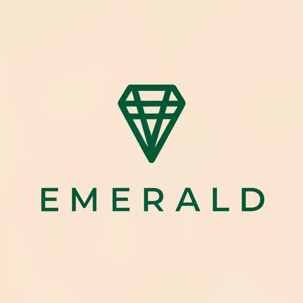 a logo design,with the text "Emerald", main symbol:Emerald,Moderate,clear background