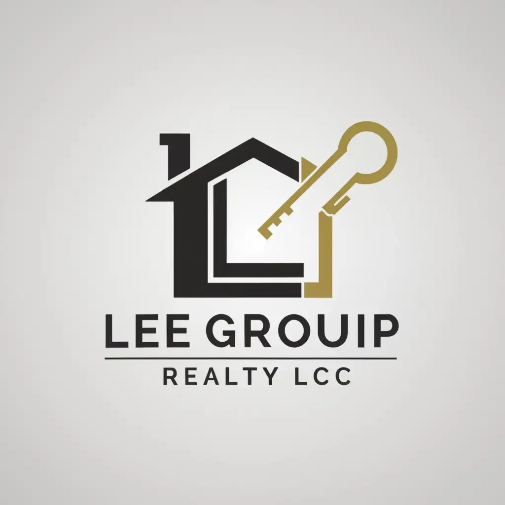 a logo design,with the text "Lee Group Realty LCC", main symbol:L,Moderate,be used in Real Estate industry,clear background