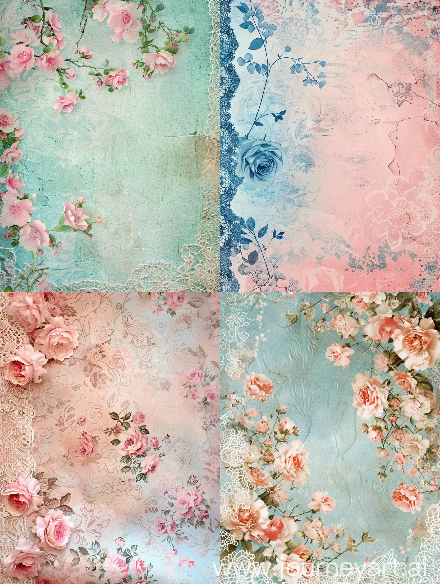 floral vintage background, pastel colour, lace