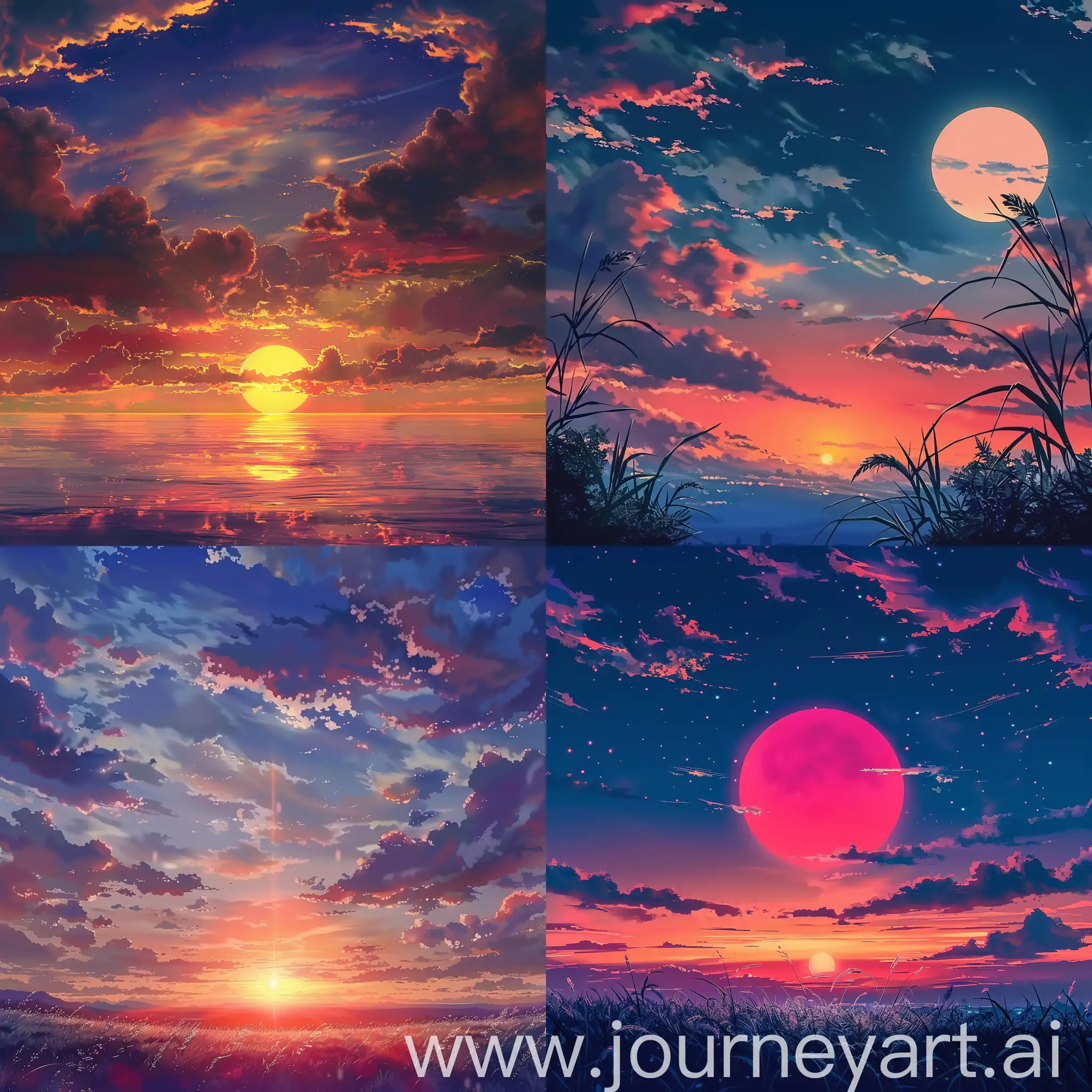 Stunning-Anime-Sunset-Illustration