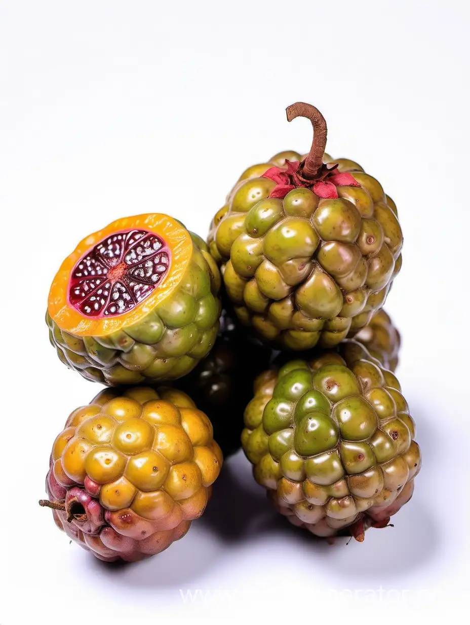 Asam Kumbang fruit on white background
