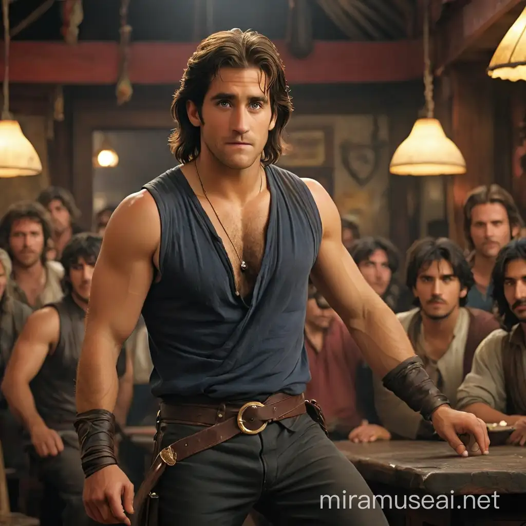 Jake Gyllenhaal as Prince of Persia in Roadhouse Movie Tribute Art