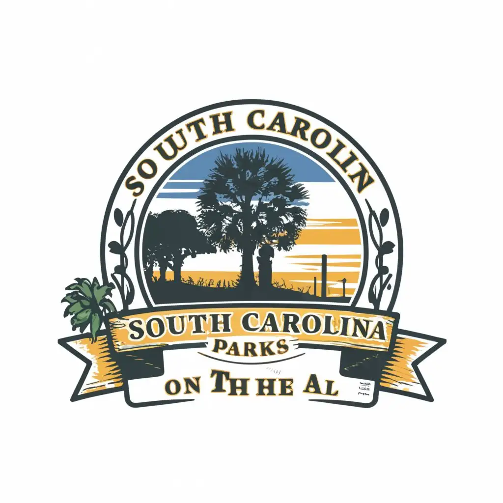 LOGO-Design-for-Palmetto-State-Celebrating-South-Carolina-Parks-On-The-Air-with-Modern-Typography