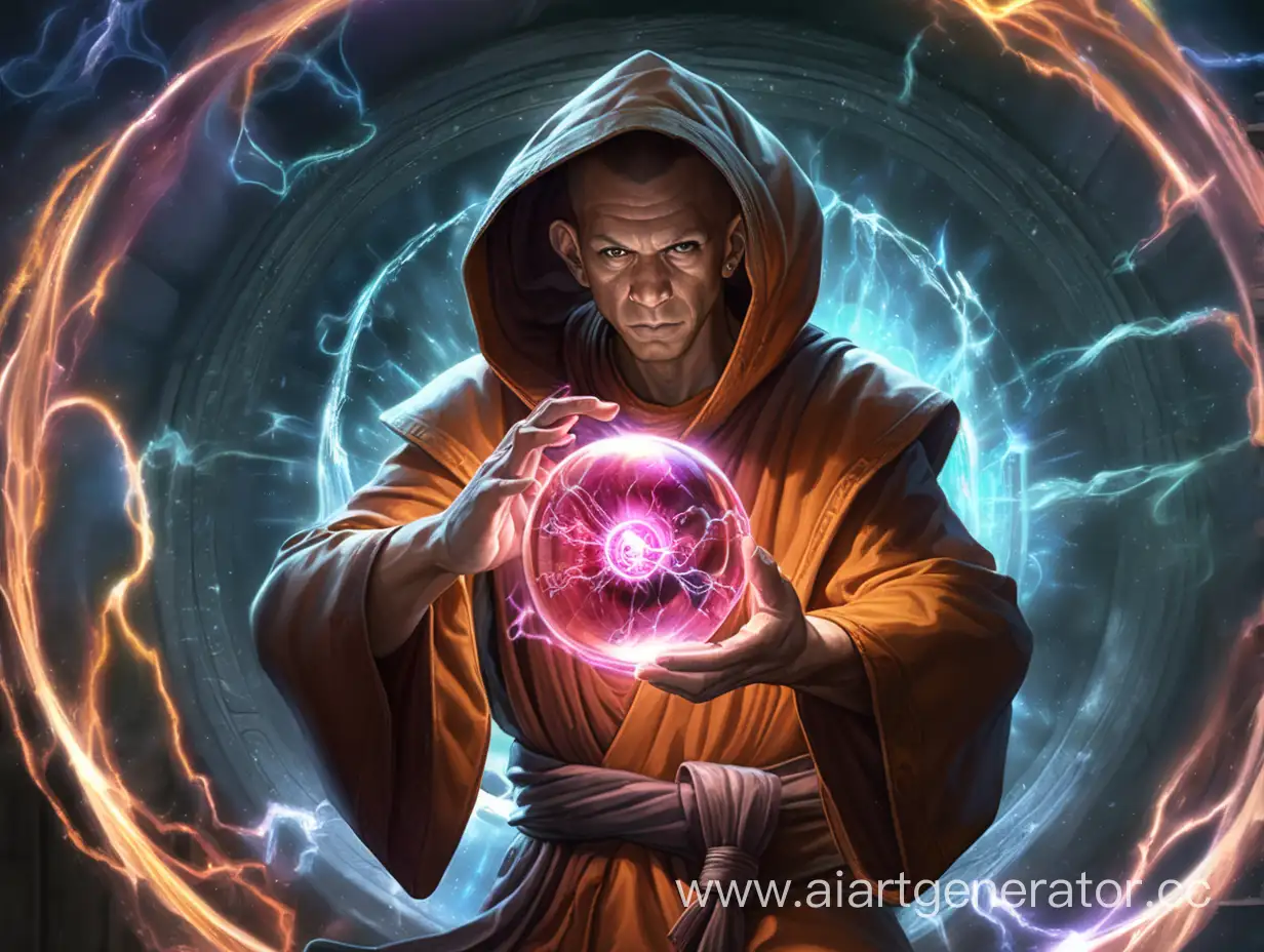 Monk, the plasma ball