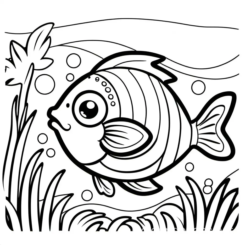 Adorable-Fish-Coloring-Page-for-Kids-Cute-Fish-with-Hands-and-Eyes