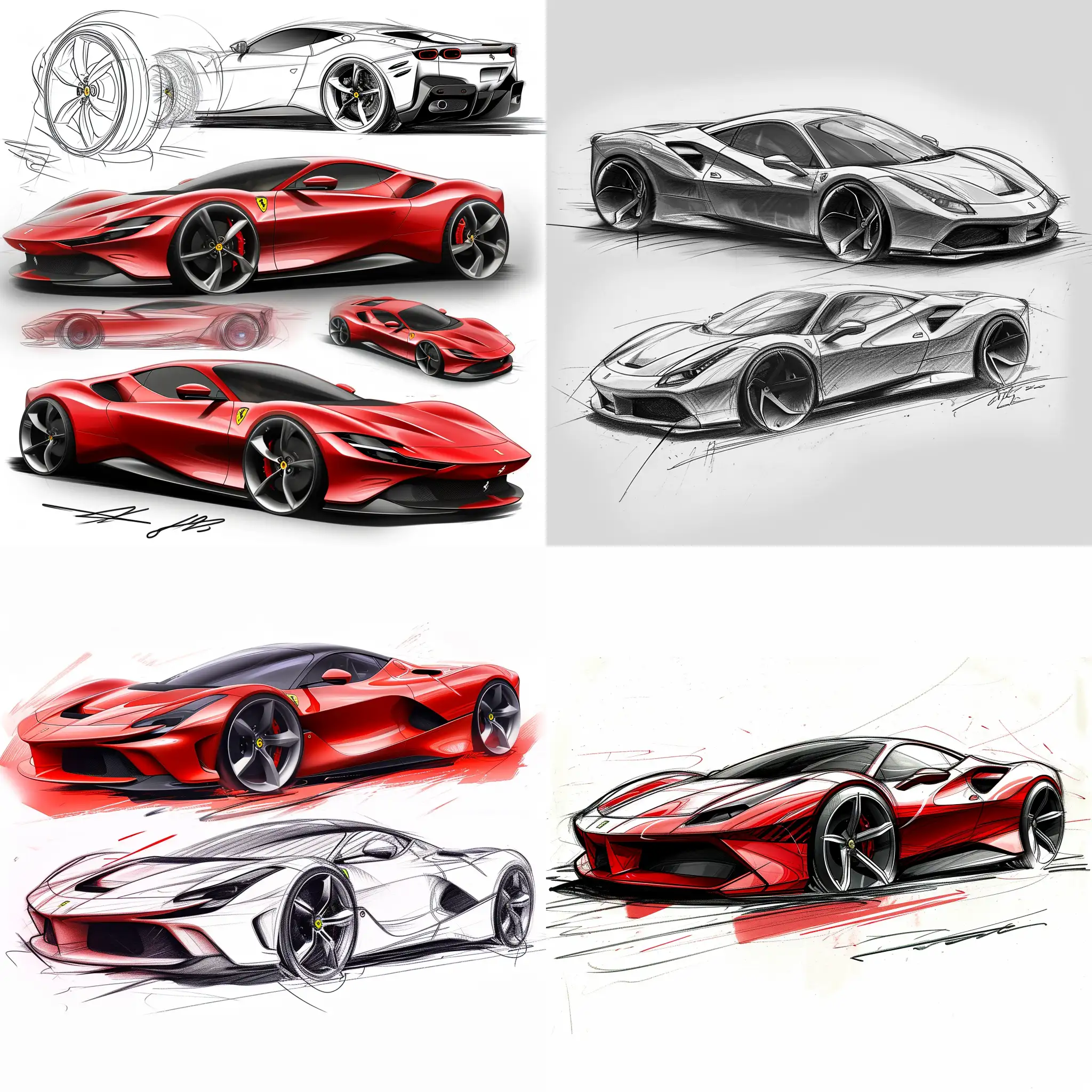 Ferrari-V6-Car-Design-Sketches