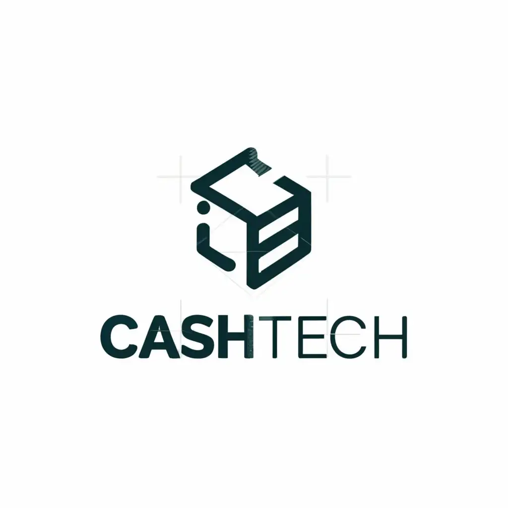 a logo design,with the text "CashTech", main symbol:CacheTech,Minimalistic,be used in Technology industry,clear background