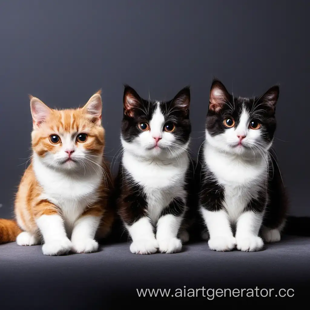 Three-Playful-Kittens-in-a-Colorful-Setting
