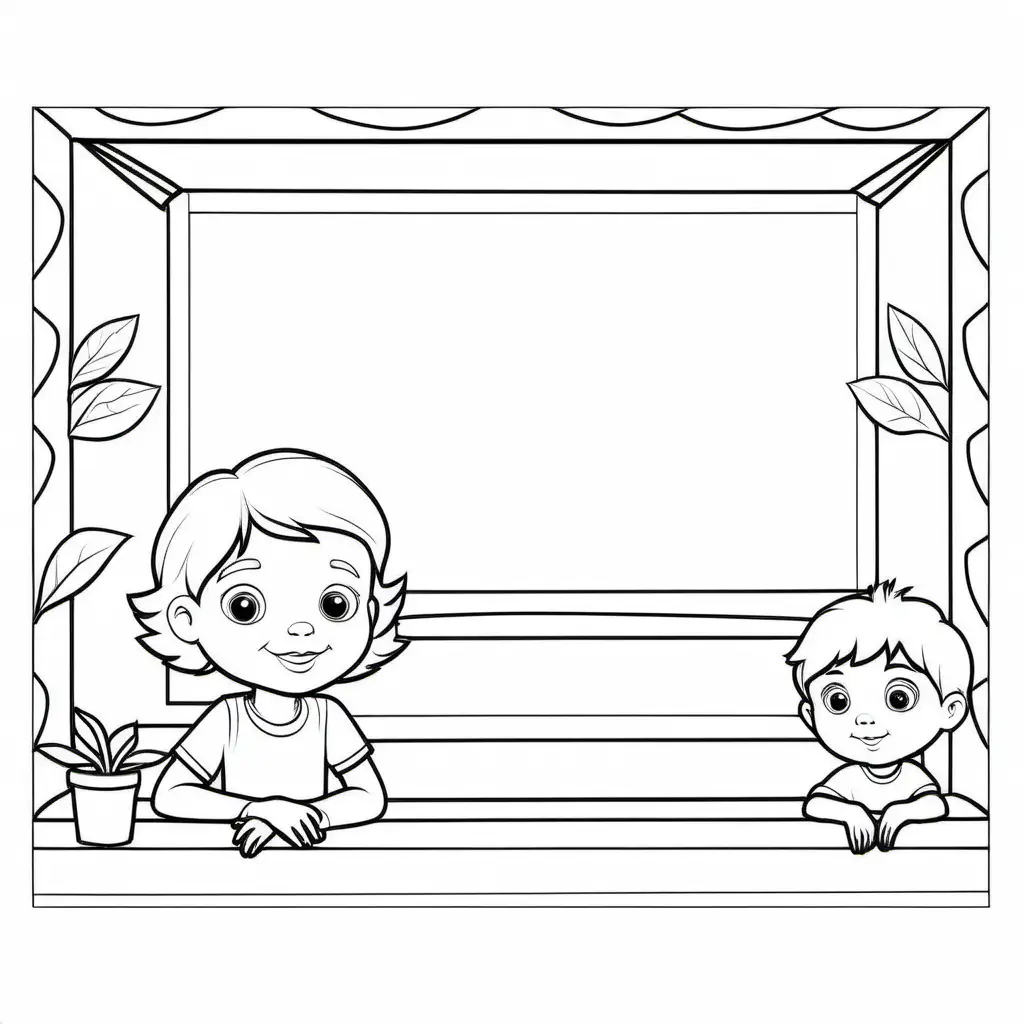 Engaging-Coloring-Page-for-Children-Uniquely-Simple-Design-on-White-Background