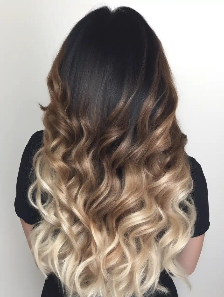 Trendy Ombre Hairstyle Vibrant Gradient Tresses for a Fashion Statement