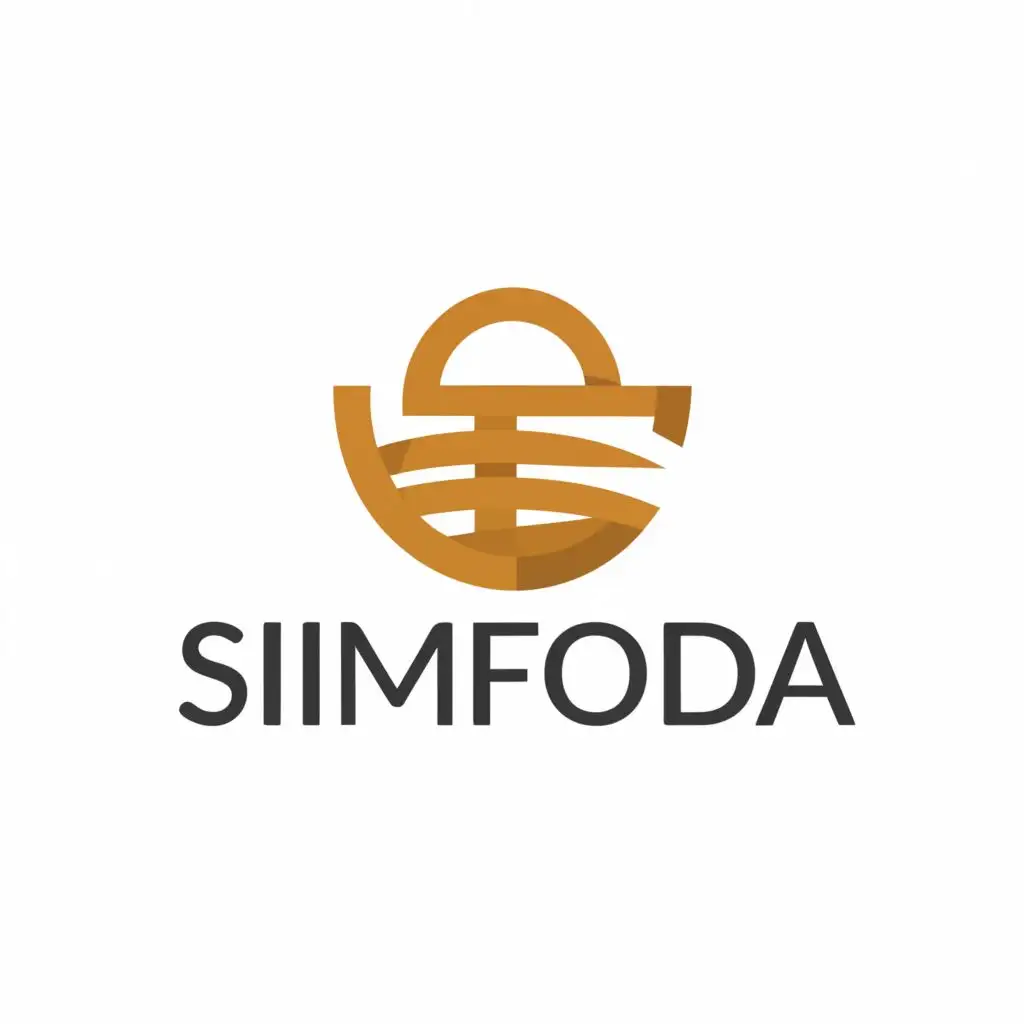 a logo design, with the text "simfoda" next of the logo, main symbol: basket, Minimalistic, be used in Finance industry, clear background
