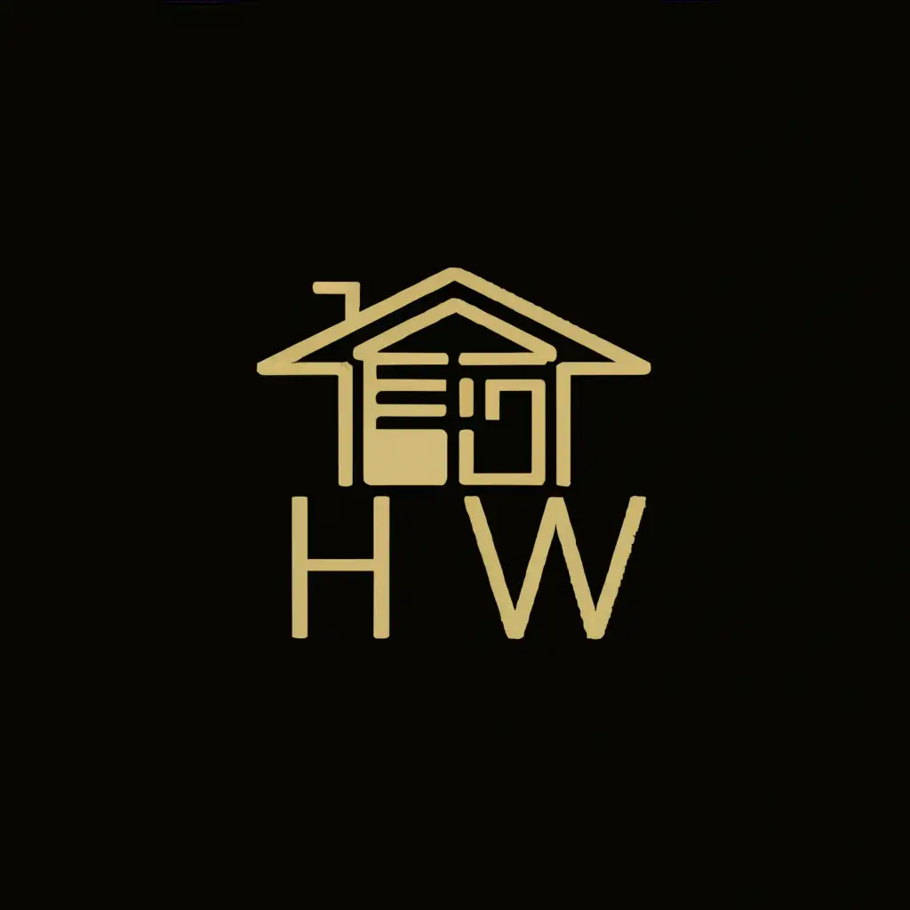 a logo design,with the text "HV", main symbol:A little house that looks like a wardrobe,Moderate,clear background