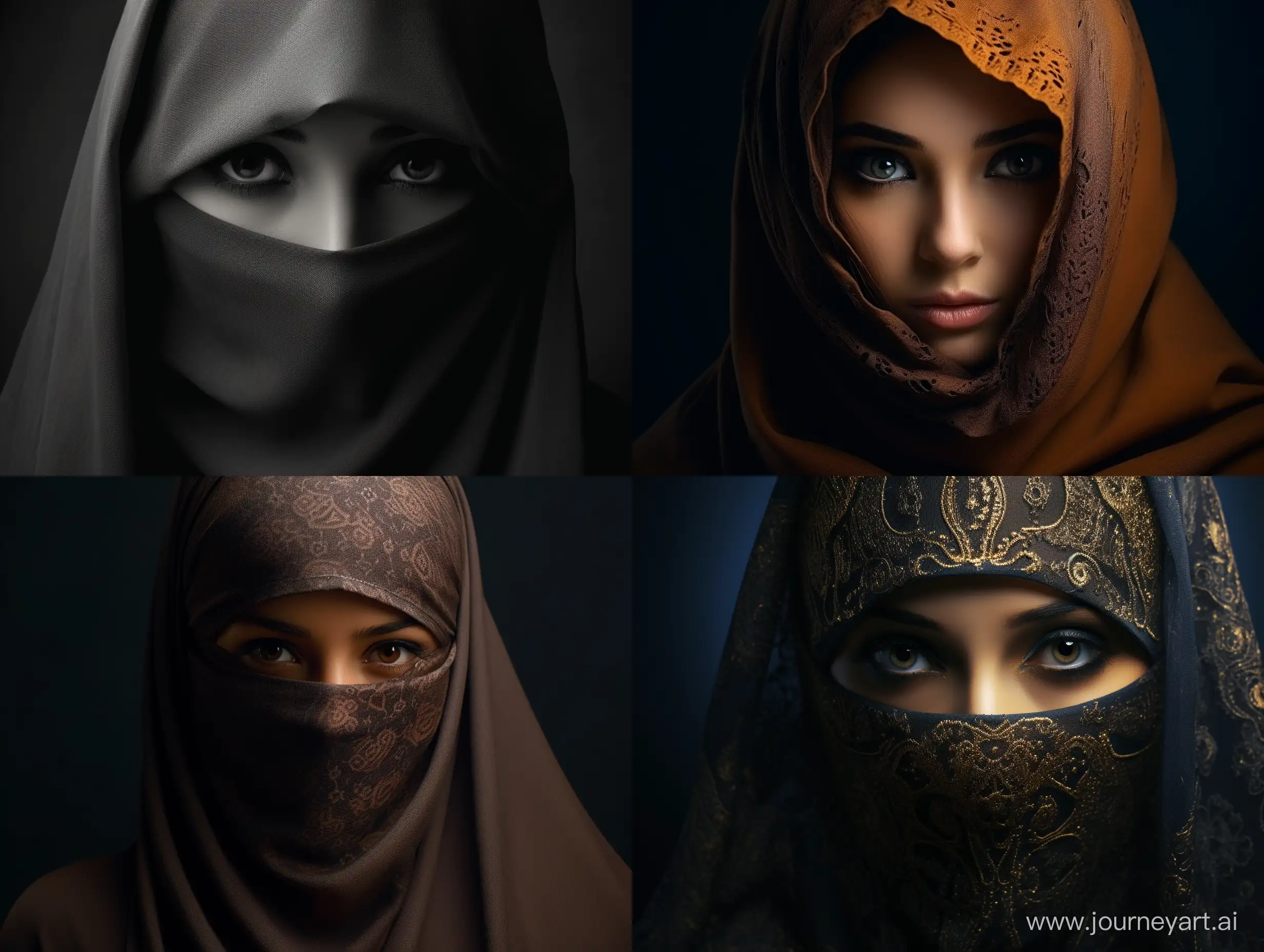 Elegantly-Veiled-Muslim-Woman-in-Enigmatic-Portrait