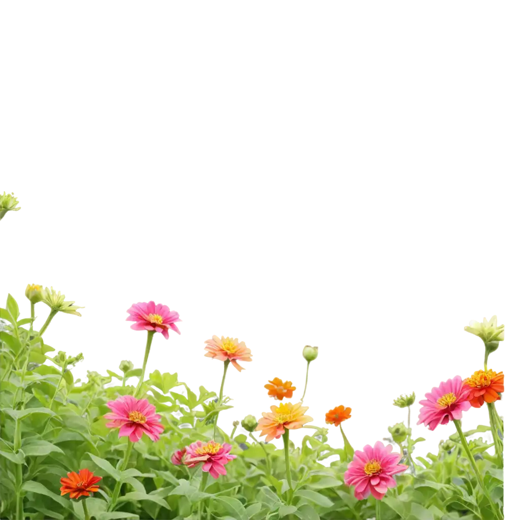Vibrant-Zinnia-Flower-PNG-Exquisite-Floral-Illustration-for-Digital-Media