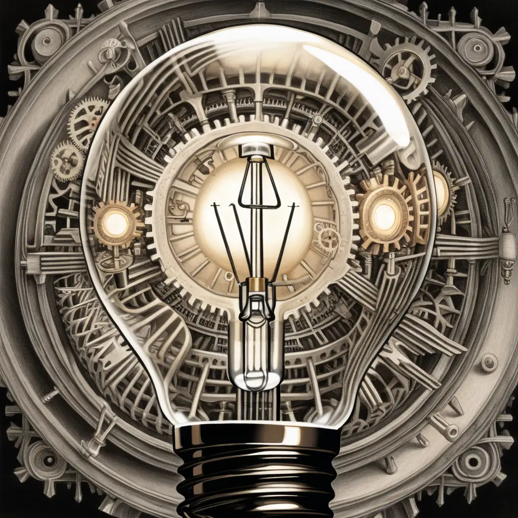 escher 
scientific clockwork lightbulb
