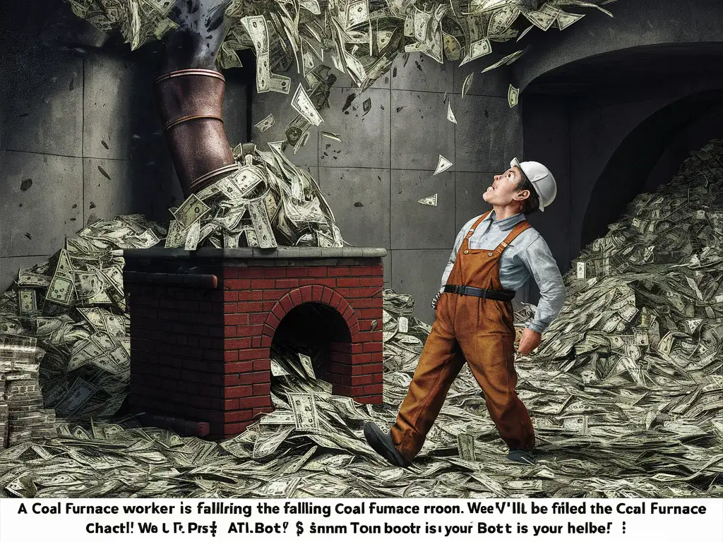 The coal boiler's money-filled smokestack broke, and the top part of the money fell to the feet of the astonished coal boiler stoker. Repair? Let's do it! Inexpensive $$$ PIPETS AI-BOT to the rescue :)

^^^^^^^^^^^^^^^^^^^^^

© Melnikov.VG, melnikov.vg

MMMMMMMMMMMMMMMMMMMMM

https://pay.cloudtips.ru/p/cb63eb8f

MMMMMMMMMMMMMMMMMMMMM