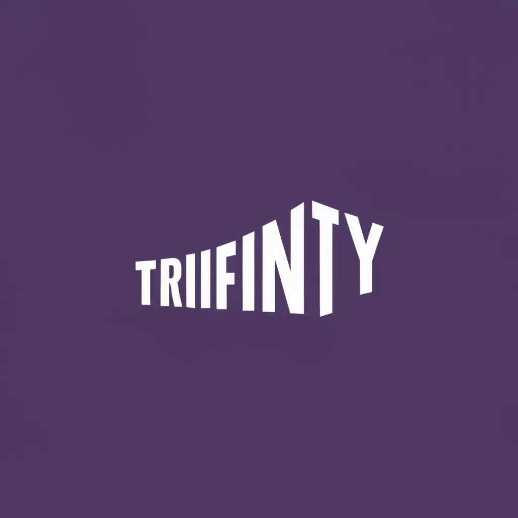 logo, future, with the text "trifinity", typography
