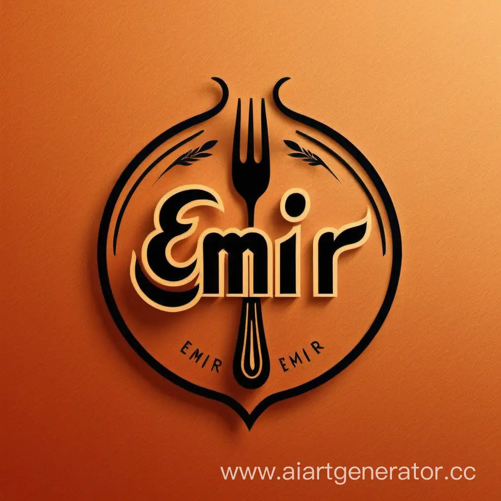 лого для ресторана с названием «Эмир»