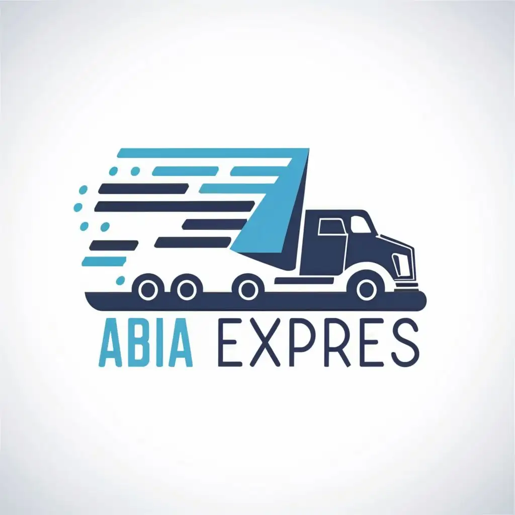 LOGO-Design-For-Abia-Express-Dynamic-Truckthemed-Typography-in-Retail