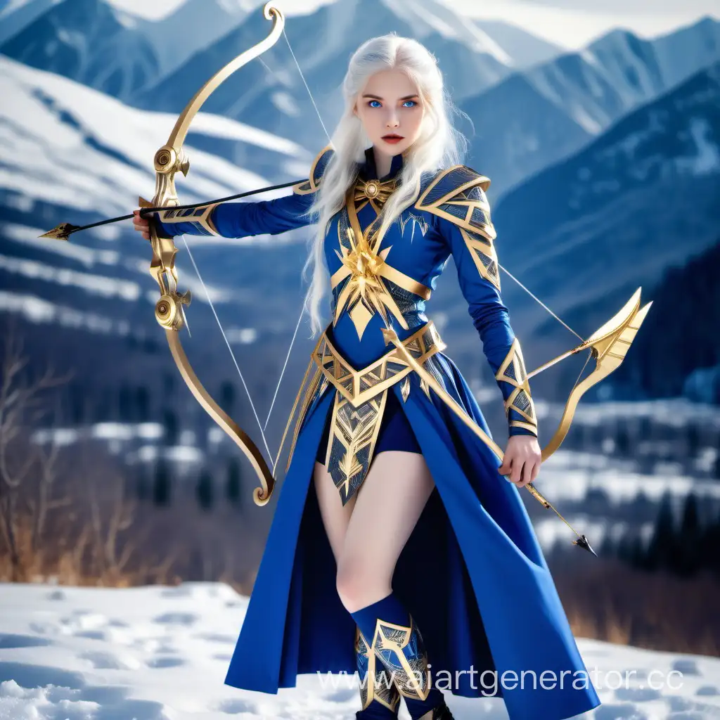 Ethereal-Archer-in-Snowy-Mountain-Landscape