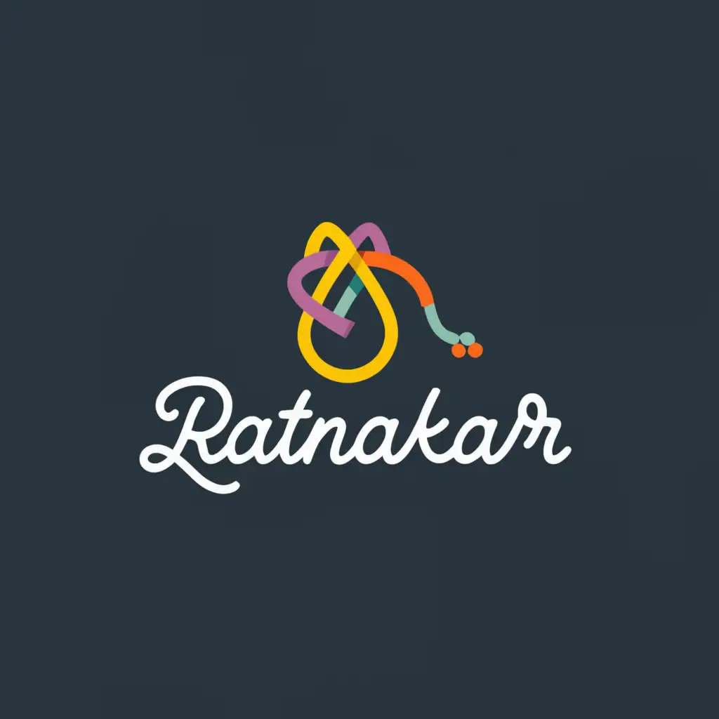 a logo design,with the text "RATNAKAR ", main symbol:SPOUT POUCH MAKINGS COMPANYS,Moderate,clear background