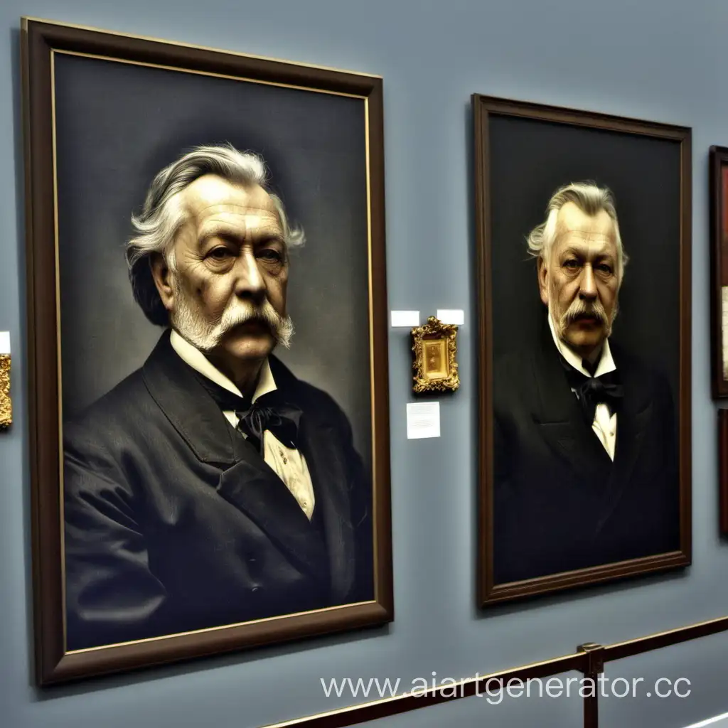 Portraits of G. R. Derzhavin in the museum