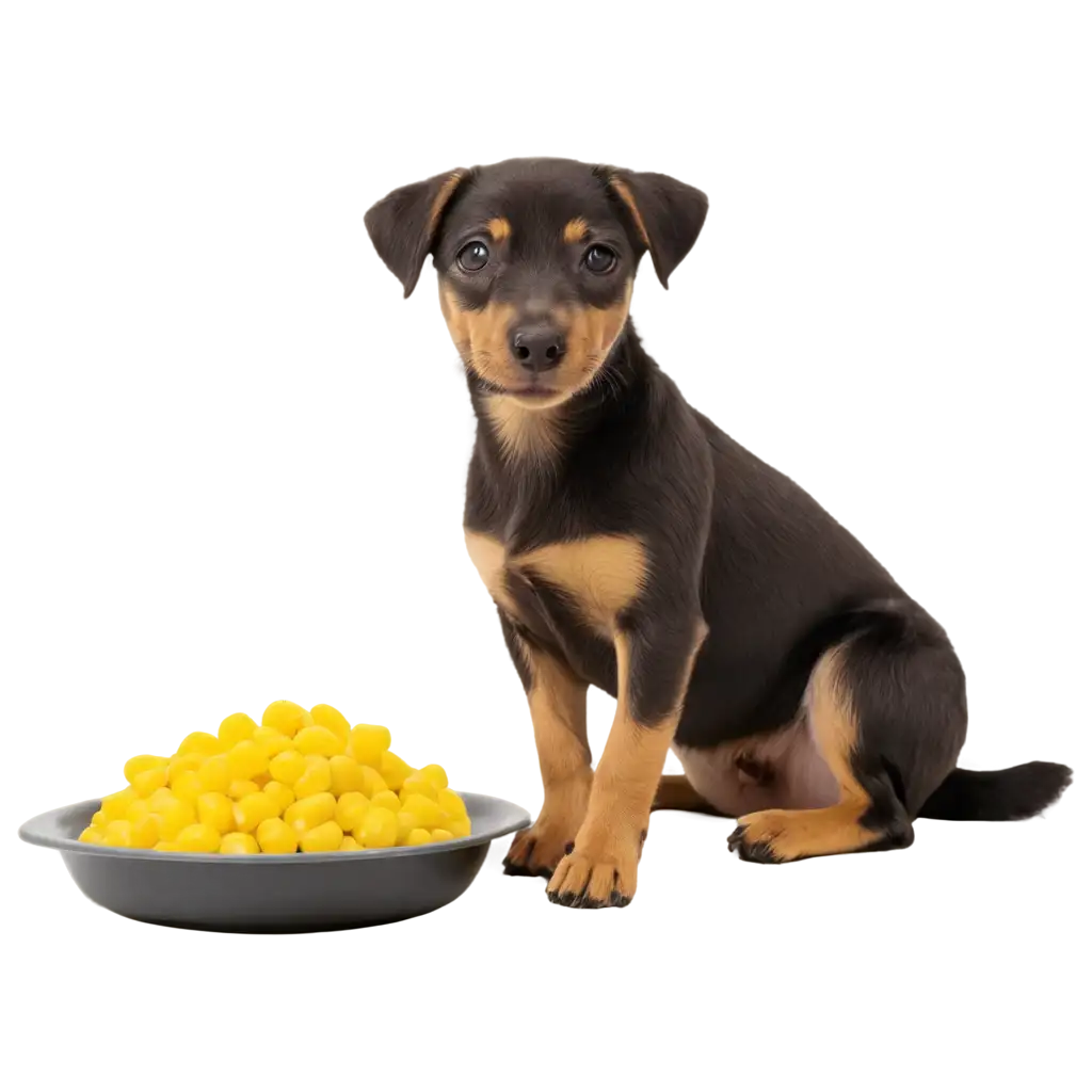 Adorable-PNG-Image-Playful-Dog-Enjoying-Probiotics