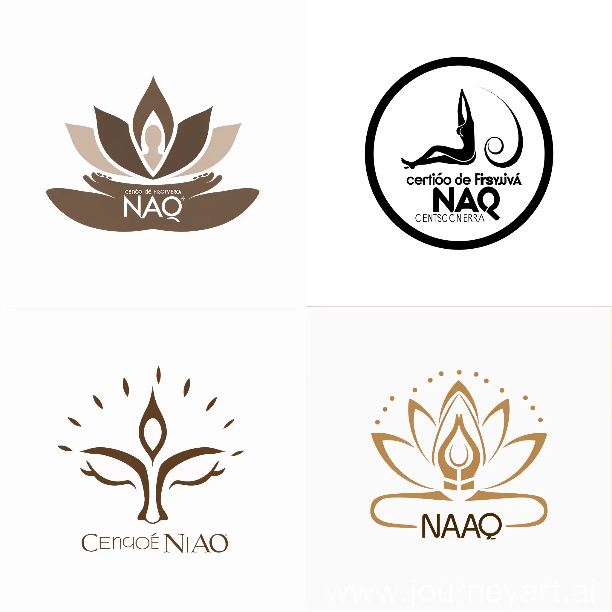 Quiero un logo para un centro de masajes que tiene de nombre Centro de Fisioterapia NAO