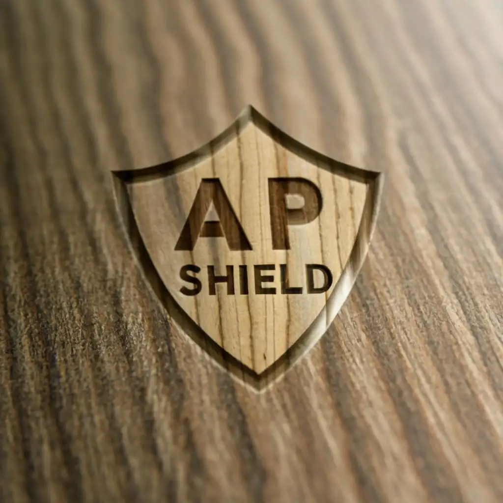 LOGO-Design-For-Ap-Shield-Bold-Plywood-Theme-with-Typography