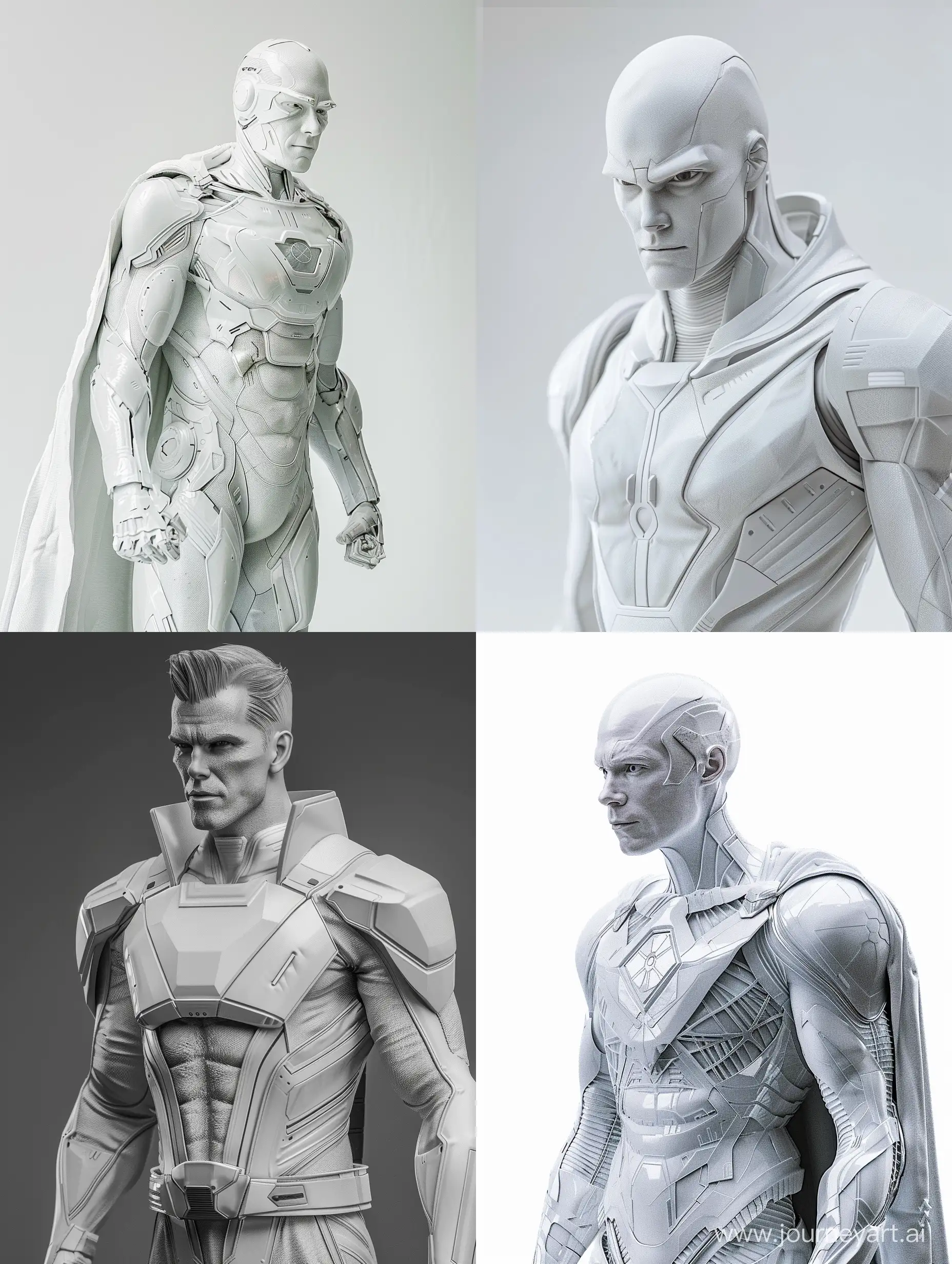 Wandq Maximoff in white ultra-realistic