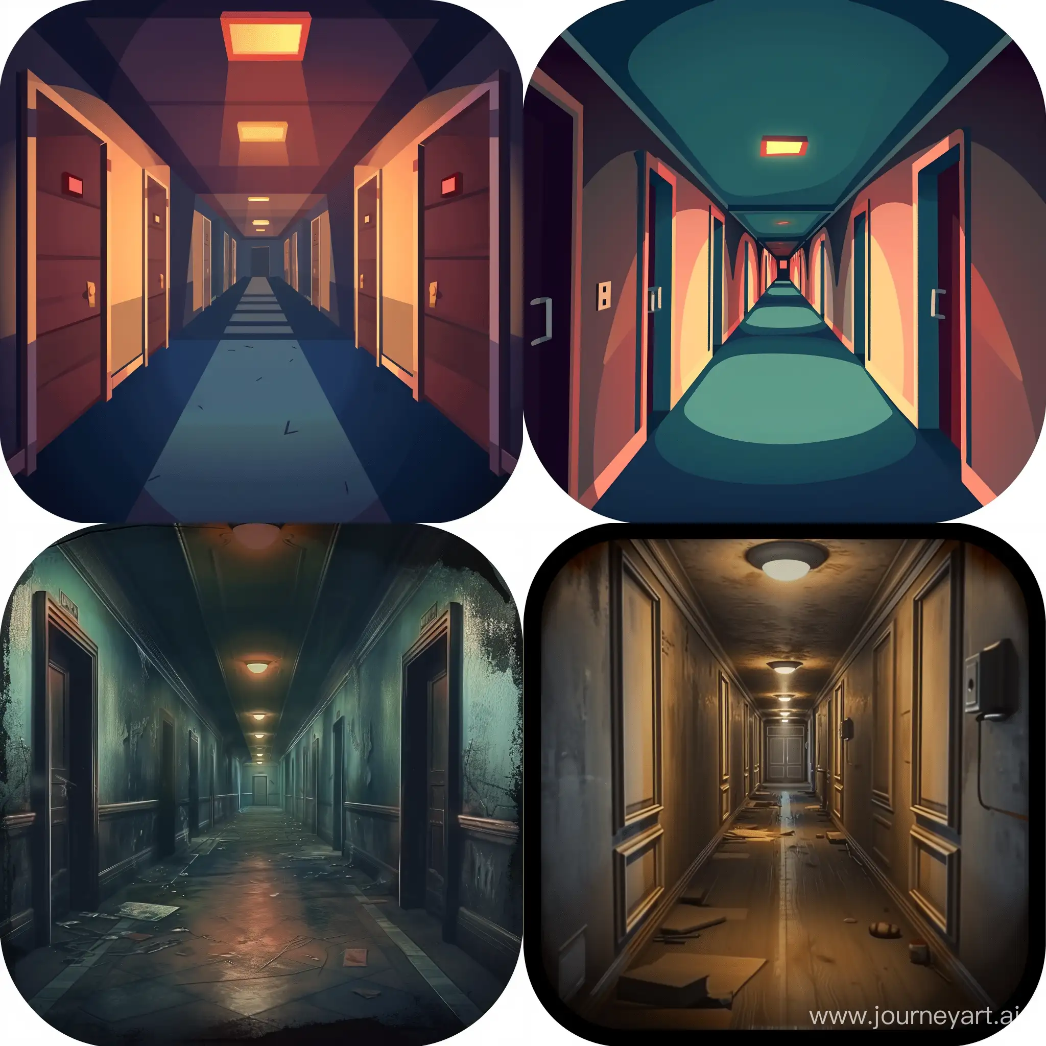 Dark-Corridor-Escape-Scene-with-Nightmare-Aesthetic