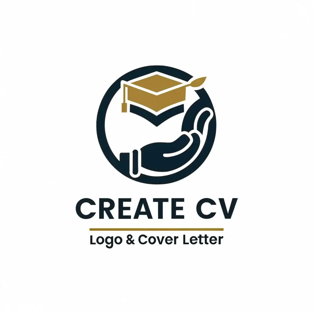 a logo design,with the text "Create CV,Logo,Cover Letter", main symbol:Helping Students,Moderate,be used in Education industry,clear background