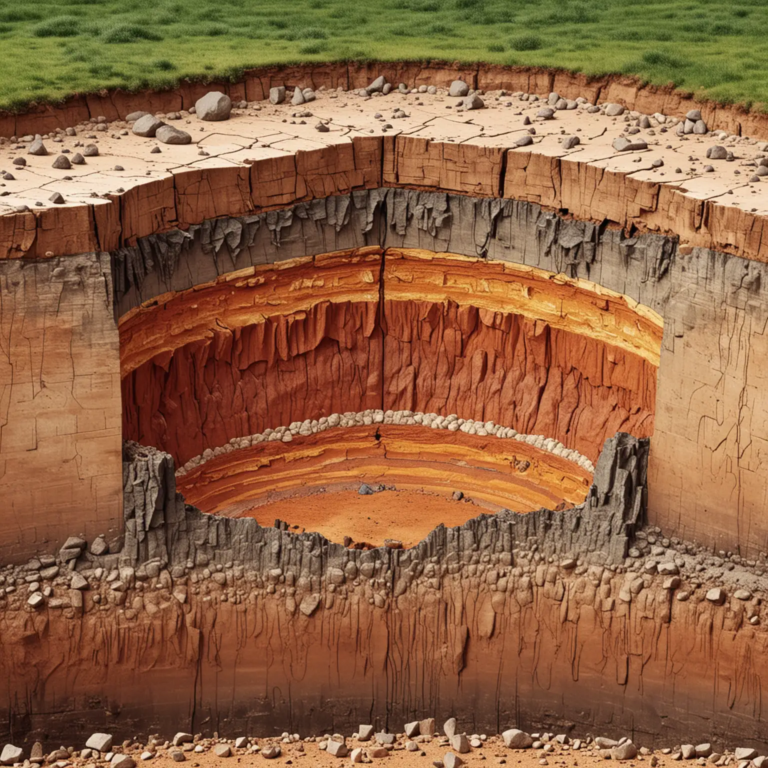CrossSection-Illustration-of-Earths-Crust-Layers-and-Structure