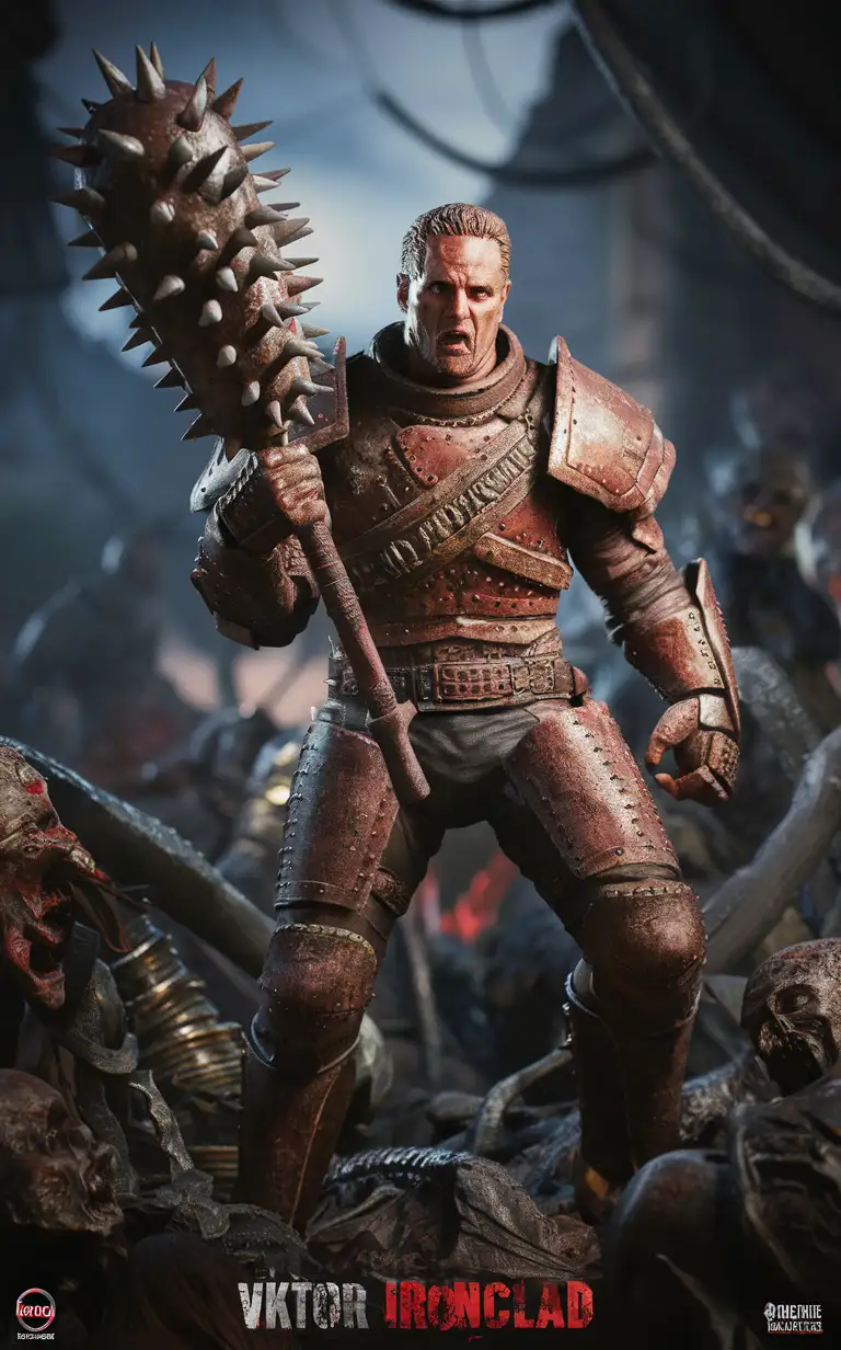 Viktor-Ironclad-Figurine-Towering-Hero-in-Rusted-Armor-with-Spiked-Club