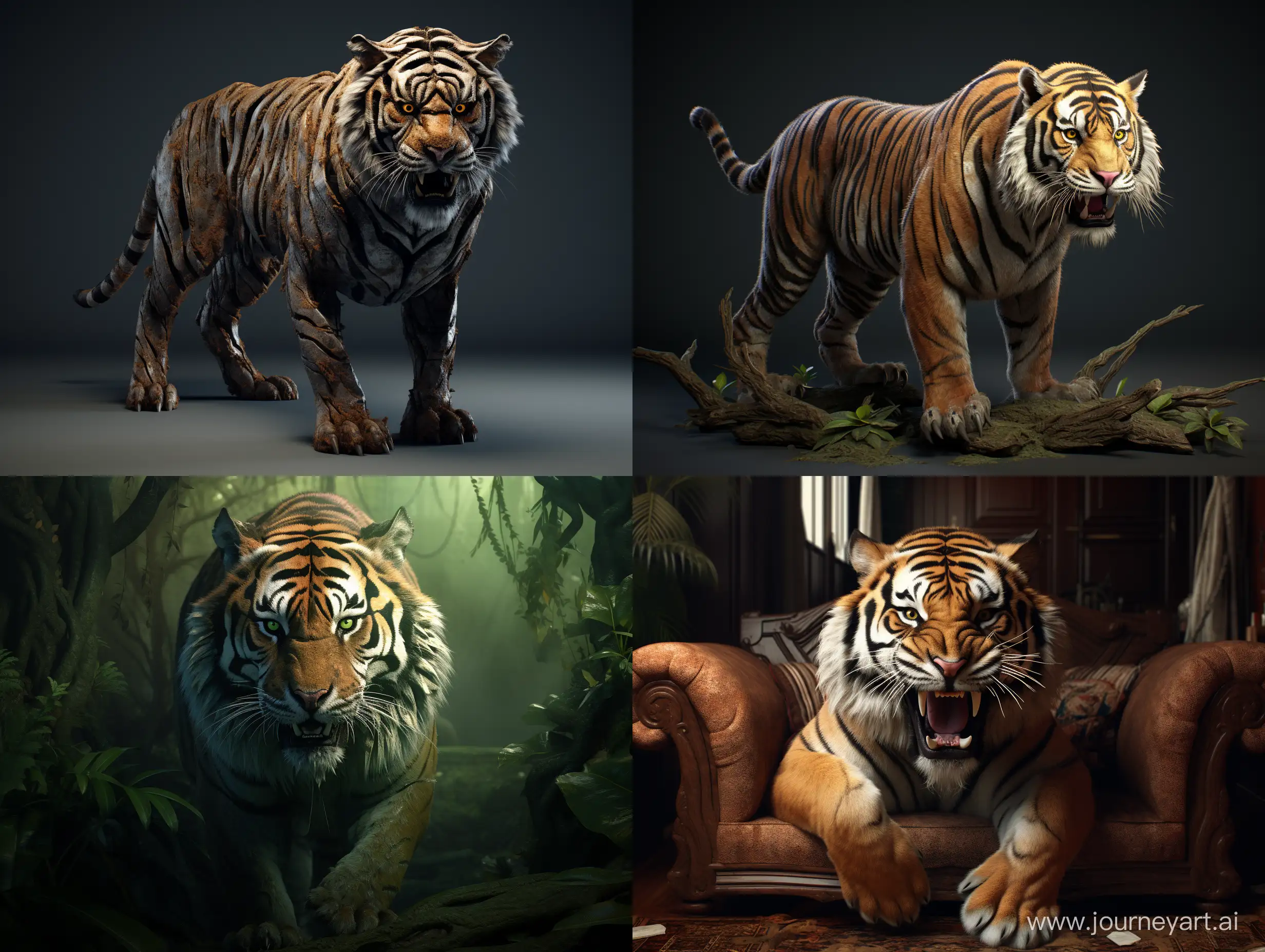 Majestic-3D-Tiger-in-Full-Glory-AR-43