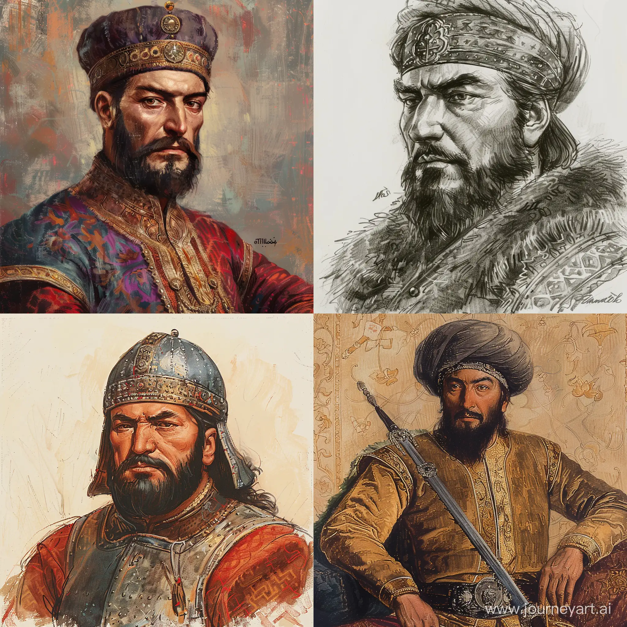 Draw Timur (Emir Timur) or Tamerbeg (9 April 1336 – 17 February 1405) was a Turco-Uzbek conqueror in the 14th century who is regarded as one of history's greatest military leaders and strategists