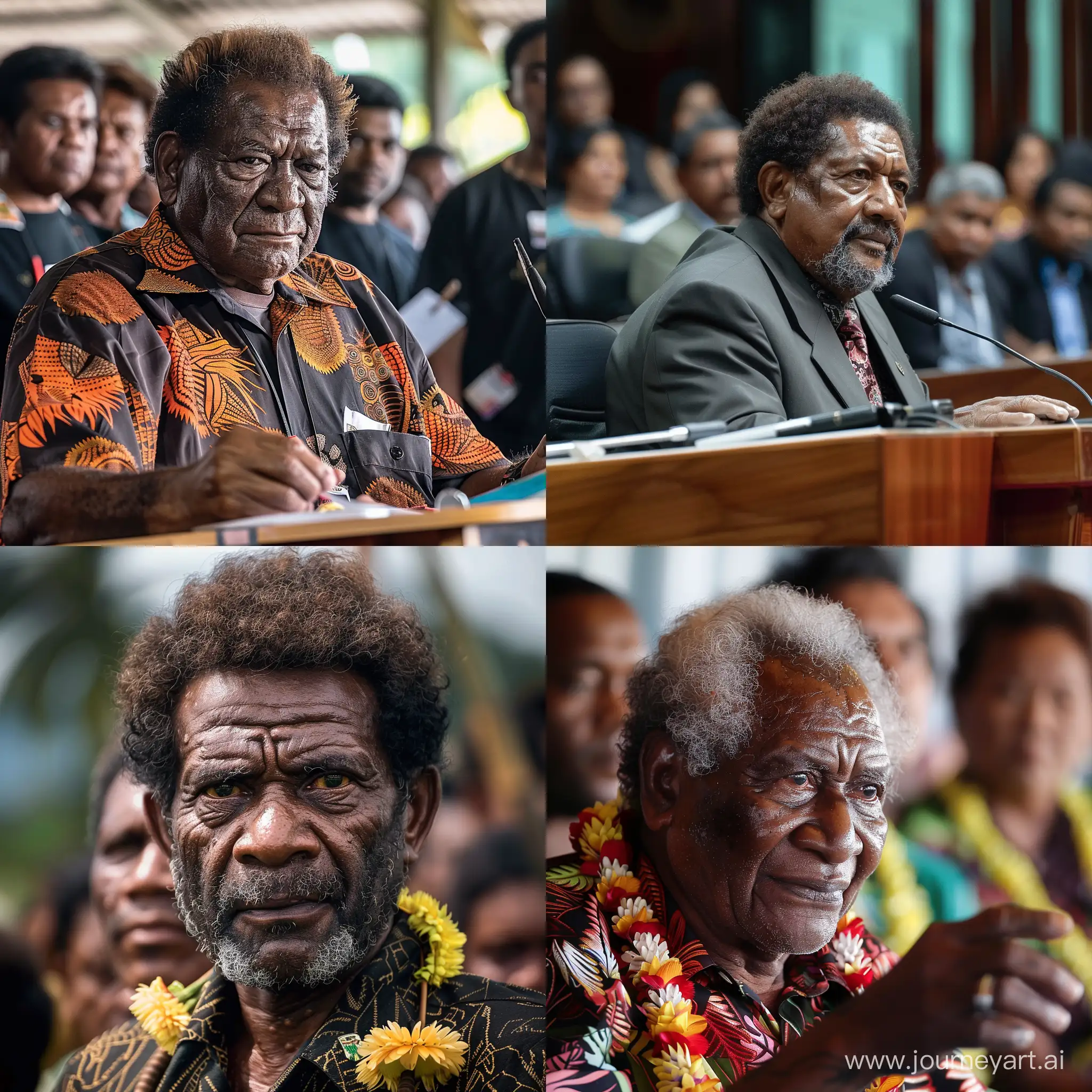 A Papua New Guinea Politician going for Vote of No Confidence