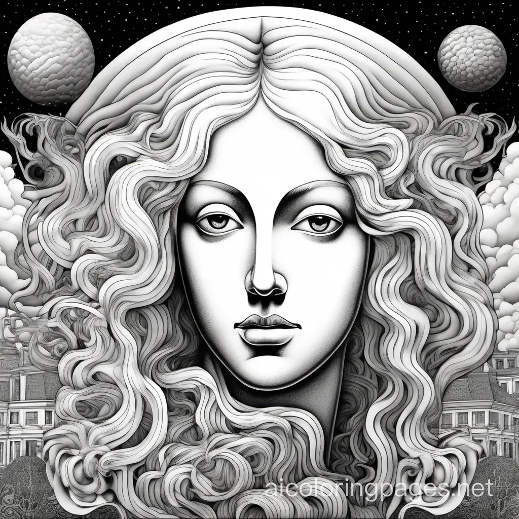 Enigmatic-Surrealism-A-Detailed-Coloring-Page-Inspired-by-Magritte-and-Botticelli