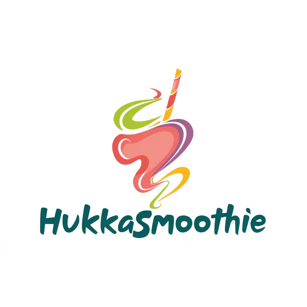 a logo design,with the text "Hukkasmoothie", main symbol:A smoothie,Moderate,be used in Restaurant industry,clear background