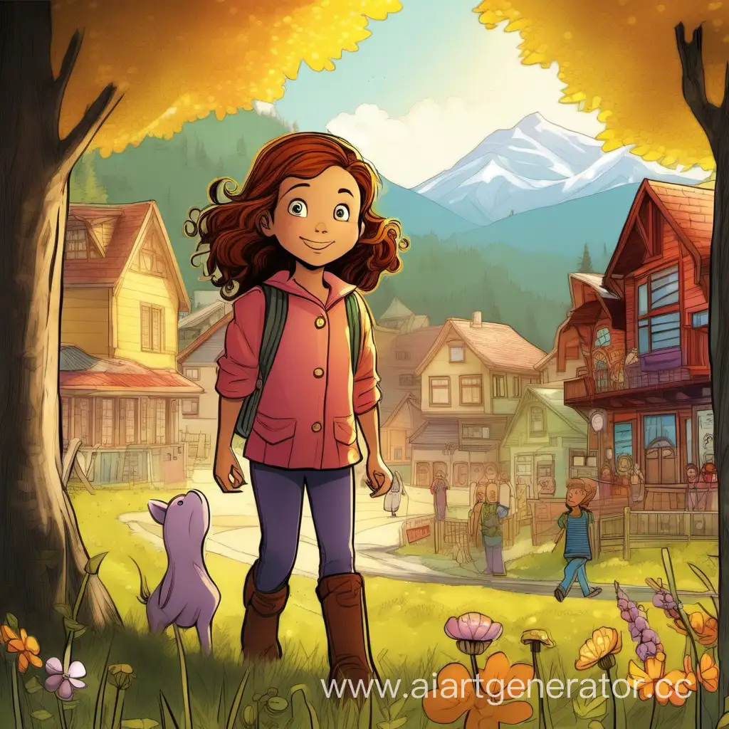In the lively town of Sunshine Meadows, there lived a little girl named Elisa. What made Elisa special wasn't any magical power or heroic quest; it was her extraordinary ability to find joy in the simplest things. Elisa had a keen eye for spotting the beauty in everyday moments, and her enthusiasm was infectious.