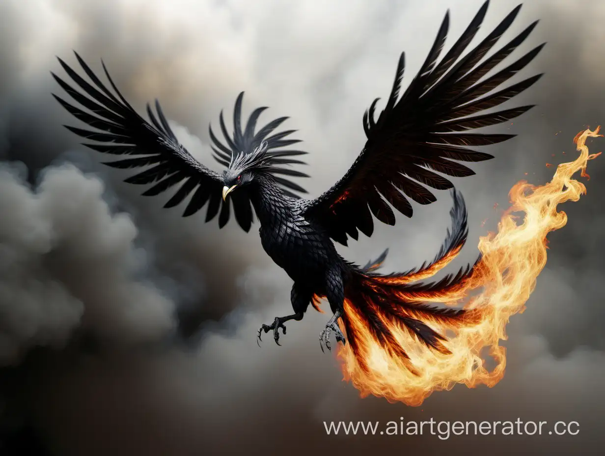 Fierce-Black-Phoenix-Soaring-with-Spread-Wings-in-a-Smoky-Sky