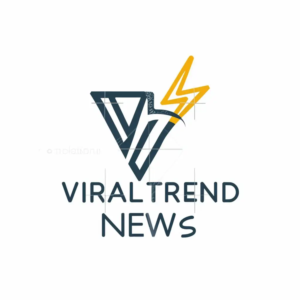 a logo design,with the text "Viral Trend News", main symbol:Viral and trendy news,Moderate,clear background