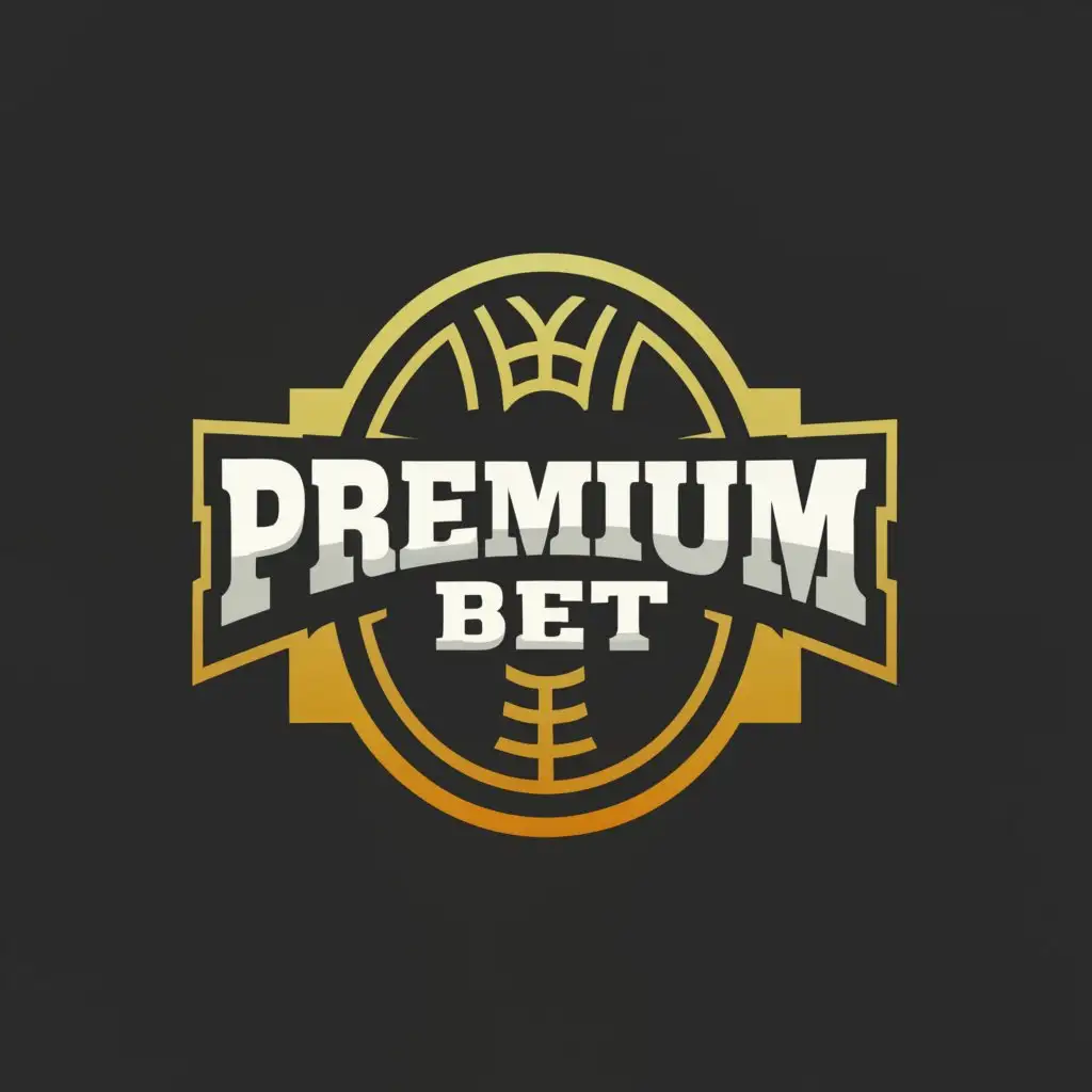 a logo design,with the text "PREMIUM BET", main symbol:FOOTBALL SOCCER,Moderate,be used in Sports Fitness industry,clear background