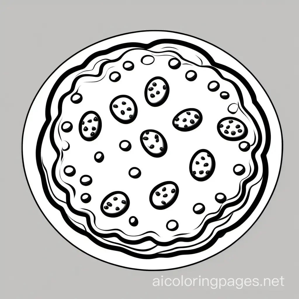 Create a bold and clean line drawing of a Chocolate chip cookie . without any background
, Coloring Page, black and white, line art, white background, Simplicity, Ample White Space. The background of the coloring page is plain white to make it easy for young children to color within the lines. The outlines of all the subjects are easy to distinguish, making it simple for kids to color without too much difficulty