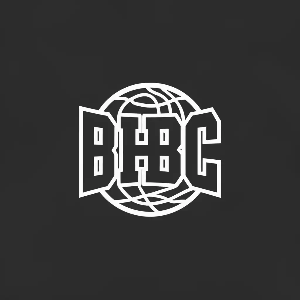 a logo design,with the text "BHBC", main symbol:Basketball,Moderate,clear background