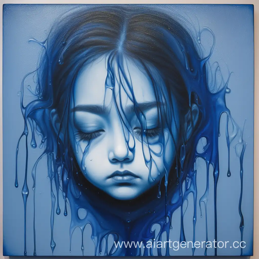 Emotional-Turmoil-in-Shades-of-Blue-Artwork
