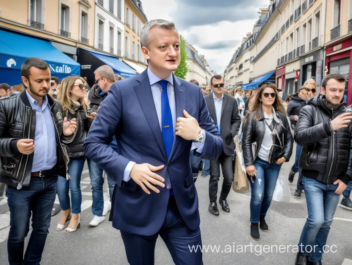 Bruno-Le-Maire-Displaying-Arrogance-in-the-Street